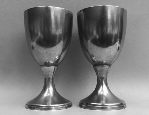 Pair American 19th Century Chalices
