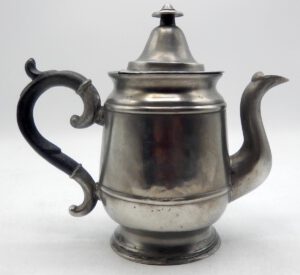 Rare Pewter Teapot Marked by Wilcox