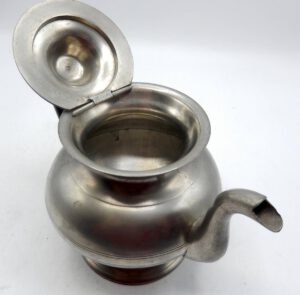 American Pewter Teapot Marked