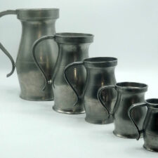 Rare Set of 5 American Marked 18th Century Measures